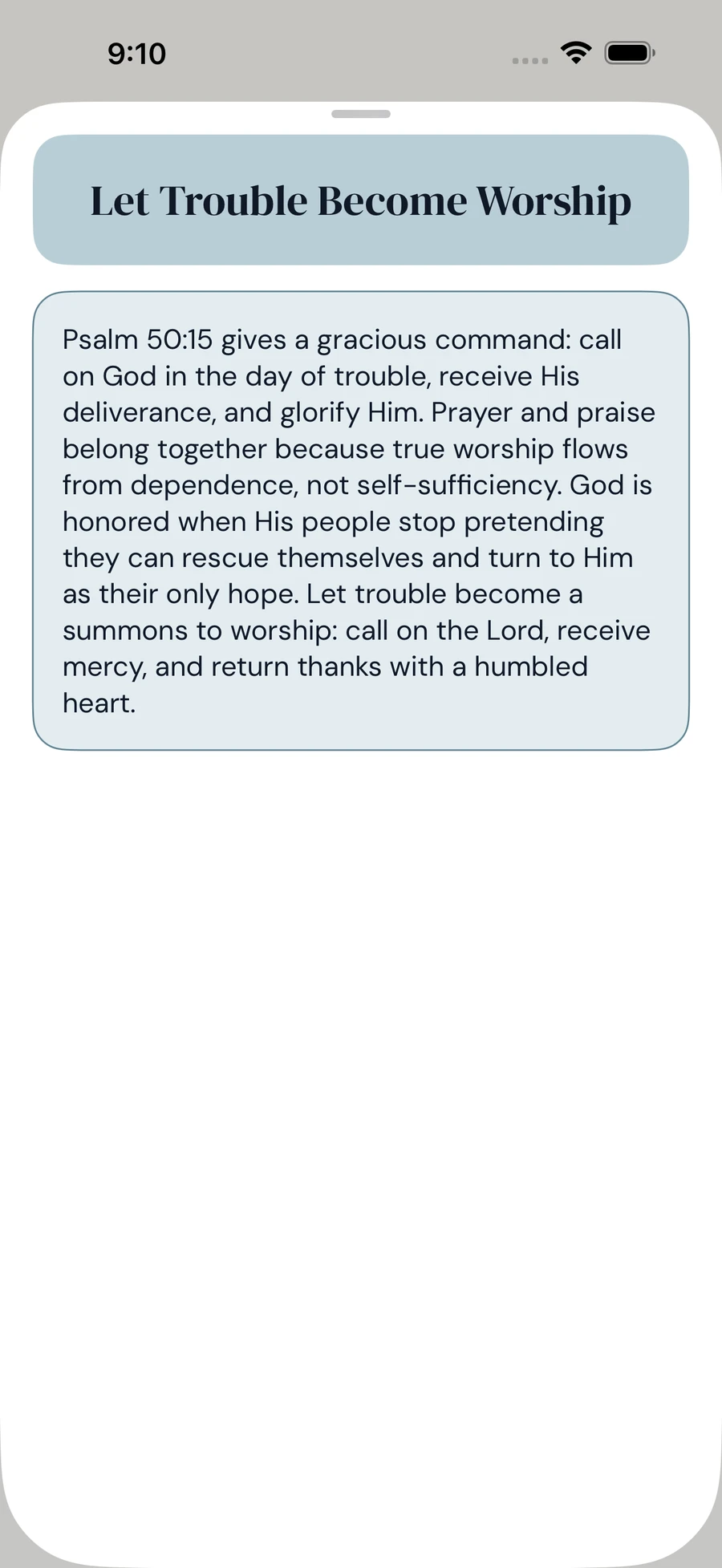 SimplyPray Supplication full reflection reader opened